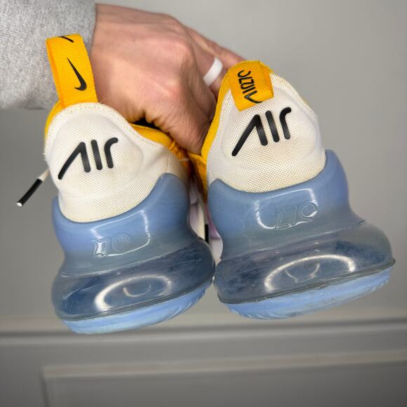 Nike Air Max 270 in University Gold Sneaker Womens 8 - Picture 2 of 12